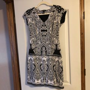 INC international concepts black and white dress